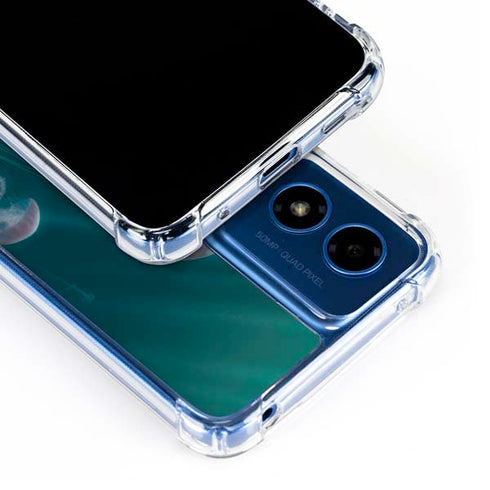 Blue Jellyfish by Vincent Hie Moto G 5G (2024) Clear Case